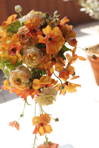 変わり咲きのラナンキュラスのブーケ