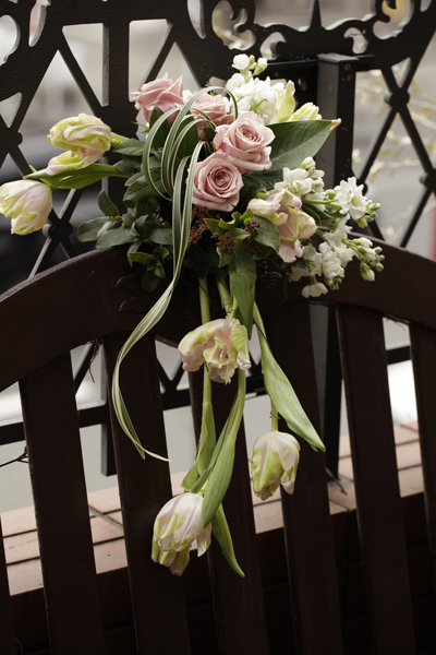 リニアウェディングブーケ