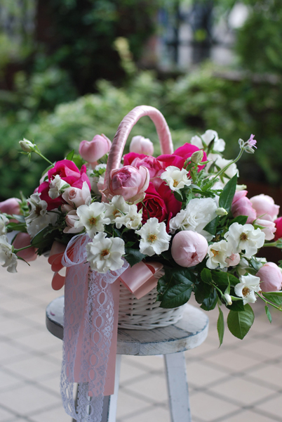 バスケットブーケ