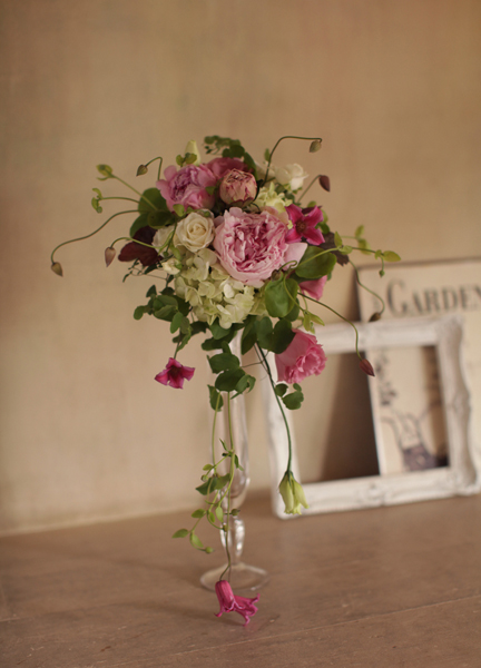 クレマチスのウェディングブーケ ブーケときどき花嫁 Bremen Wedding クレマチスのウェディングブーケ ブーケときどき花嫁 Bremen Wedding