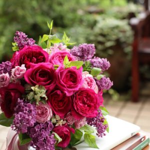 ライラックのウェディングブーケ