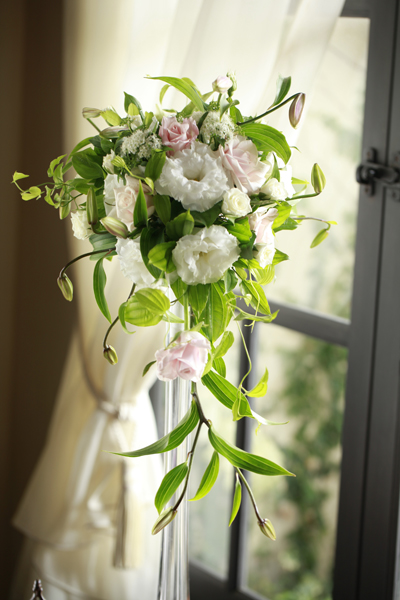 乙女百合のウェディングブーケ