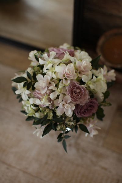 デンファレのウェディングブーケ