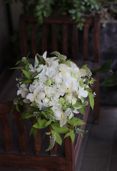 パフィオのウェディングブーケ