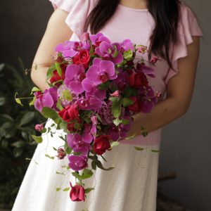 胡蝶蘭のウェディングブーケ