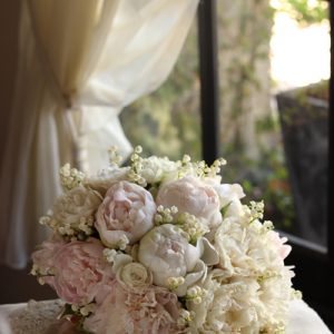 本日挙式のブーケ