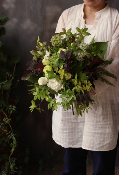 多種類のリーフブーケ