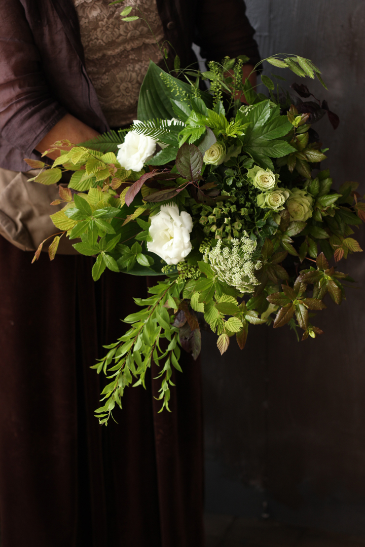 リーフのウェディングブーケ