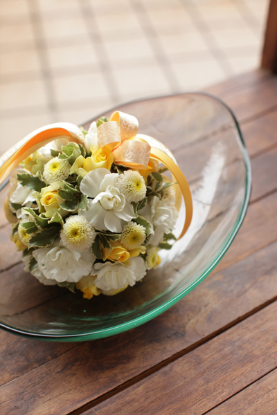 和装ボールブーケのご紹介です。