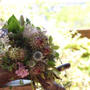 アーティチョークのウェディングブーケ