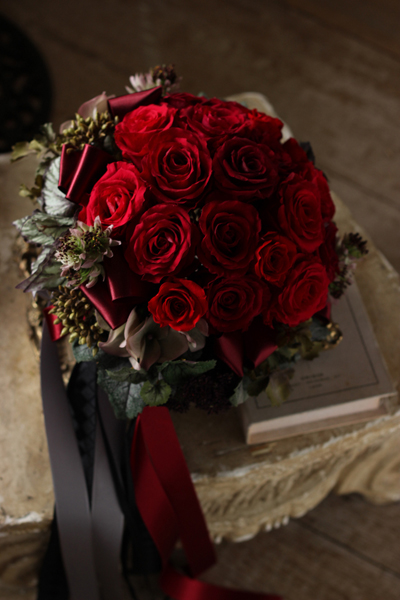 プリザーブドのウェディングブーケ