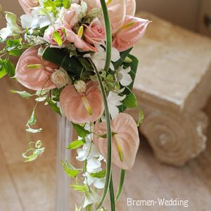 アンスリウムのウェディングブーケ