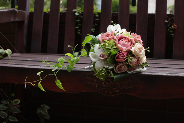 ブラウン系ウェディングブーケ