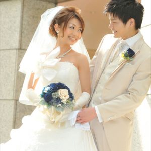 マジョリカブルーのブーケ