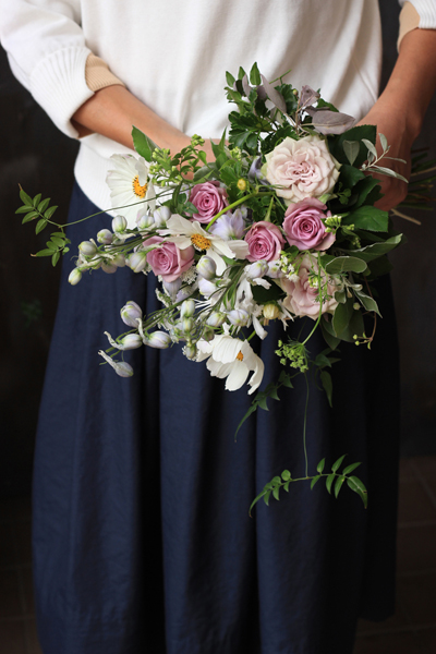 ラビンダグリーンのブーケ