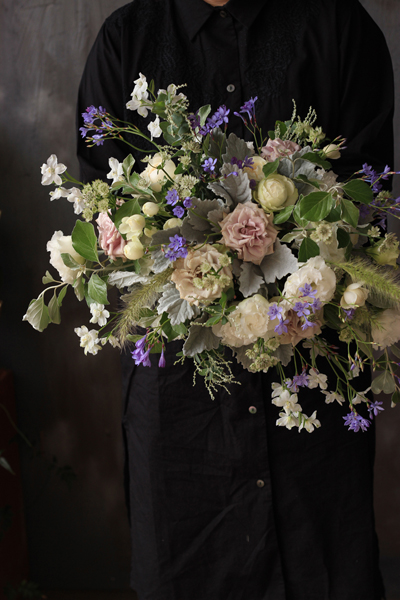 ラビンダグリーン”のブーケ