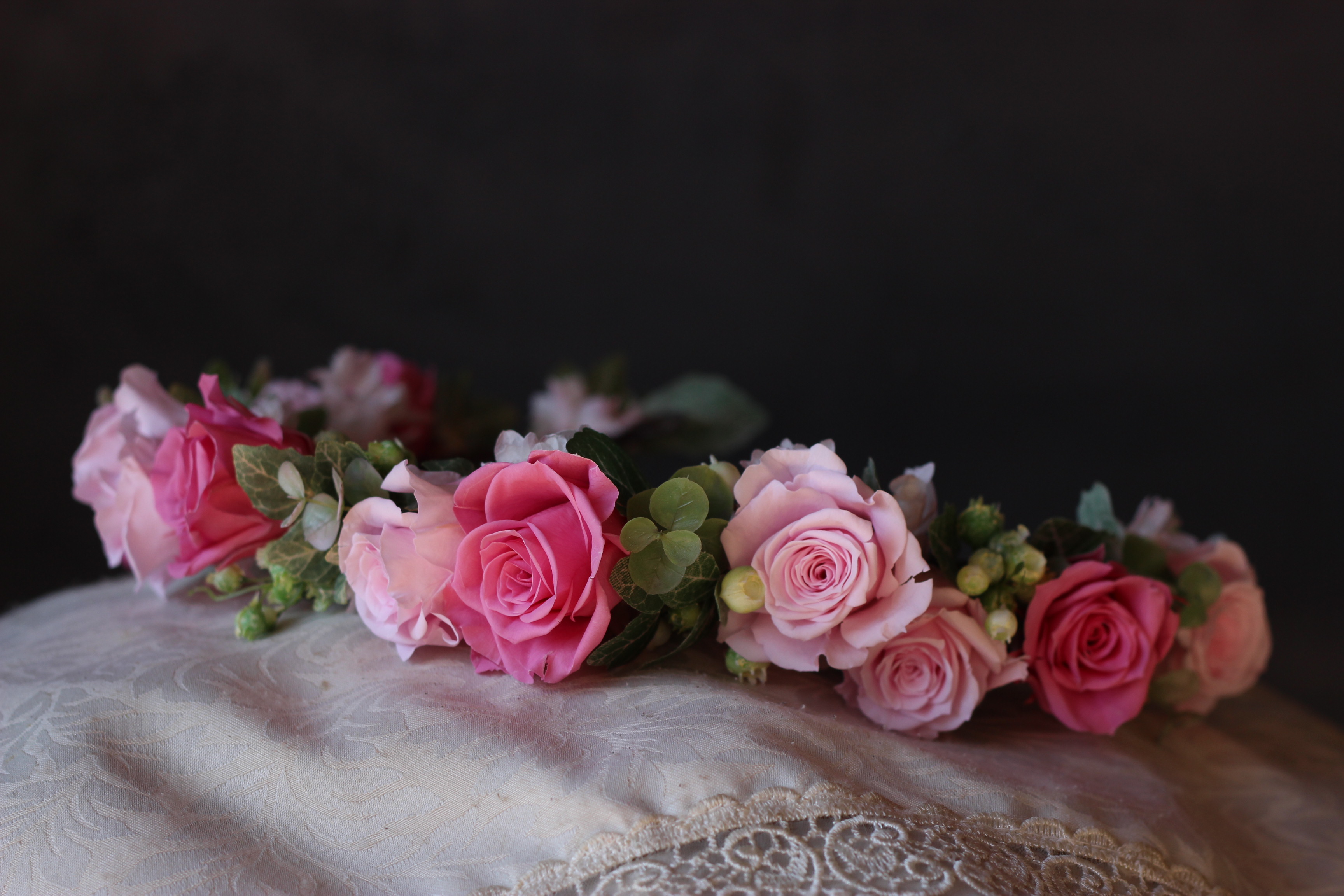 プリザーブドフラワー花冠