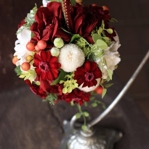 プリザーブド和装ボールブーケ