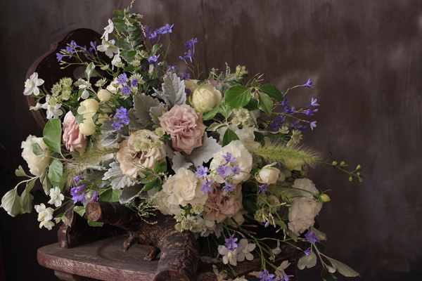 ラビンダグリーン”のブーケ