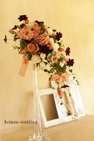 チョコレートコスモスのブーケ