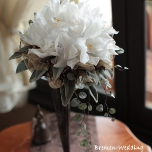 シンビジュームのウェディングブーケ