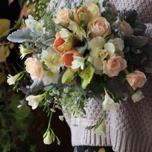 アマリリスのデザインブーケ