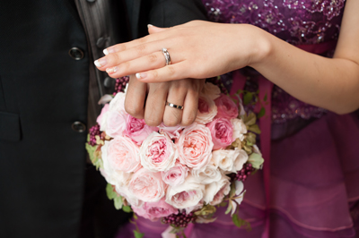 プリザーブドのラウンドブーケ