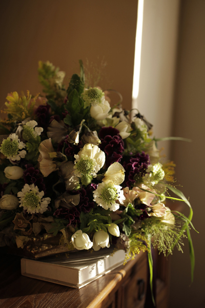 春のクラッチブーケ