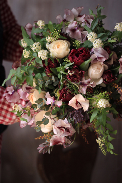 チューリップのクラッチブーケ