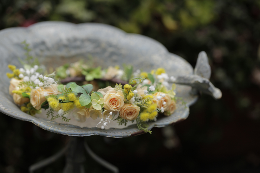 プリザーブドフラワー花冠