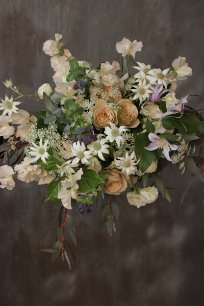 フランネルフラワーのフレームブーケ