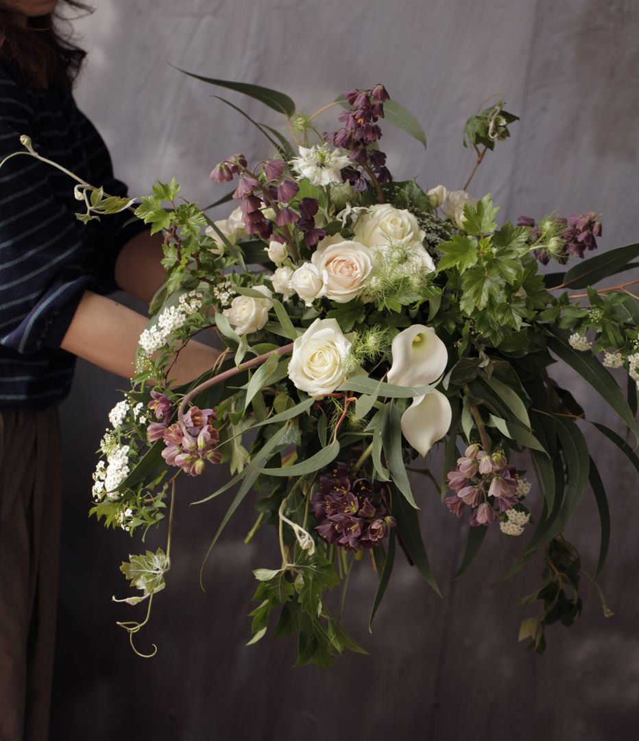 ペルシカのクラッチブーケ