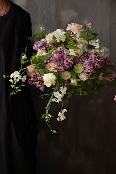ライラックのウェディングブーケ