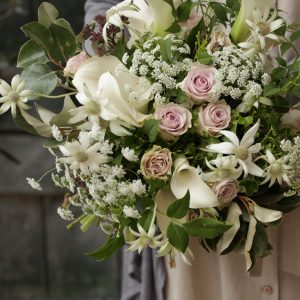 フランネルフラワークラッチブーケ