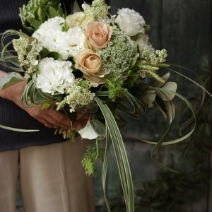 ミスカンサスのクラッチブーケ