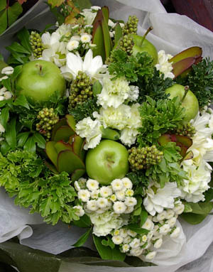 青りんごのブーケ