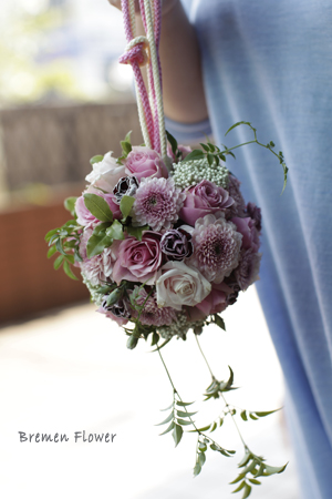 和装ボールブーケ