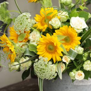 向日葵のクラッチブーケ