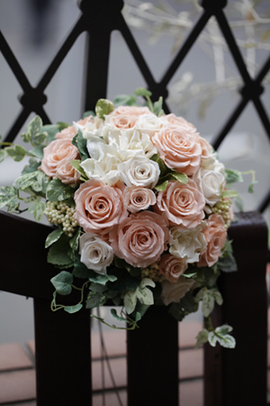 プリザーブドフラワーのウェディングブーケ