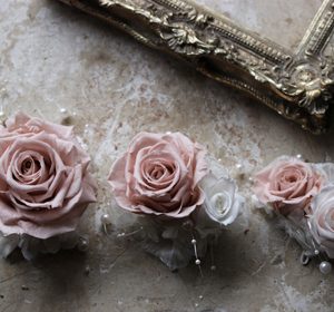 プリザーブドフラワーのヘットドレス