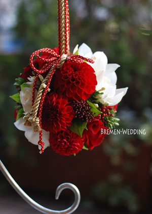 生花ボールブーケ