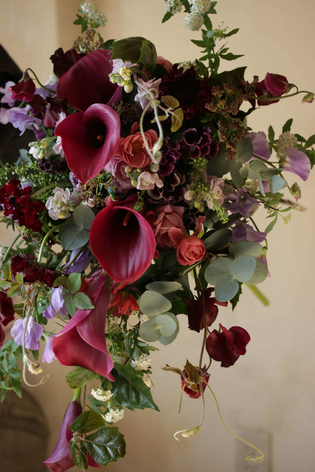 カラーのクラッチブーケ