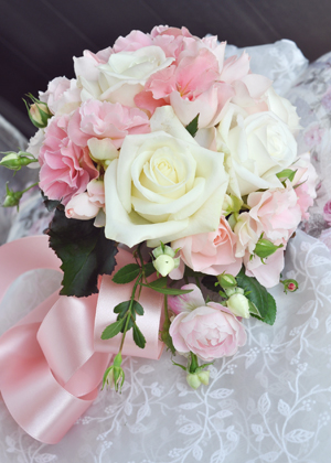 シュガーピンクのブーケ