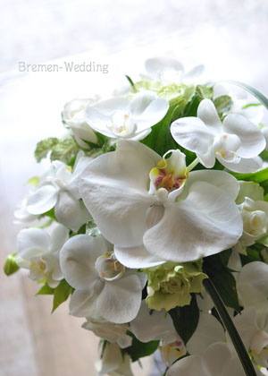 コチョウランのラウンドブーケ