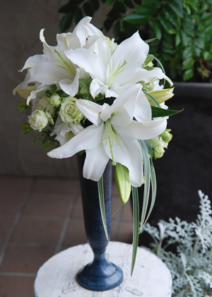 ユリのデザインブーケ