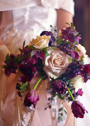 チューリップのシックブーケ