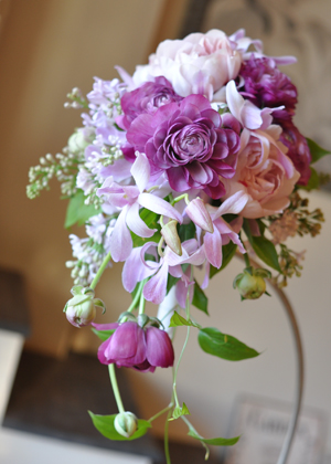 デンファレ‘シャネル'のデザインブーケ