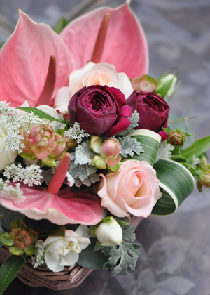 アンスリュームのアレンジメント