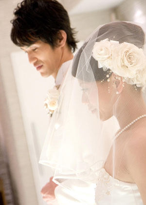 バラのヘッドドレス