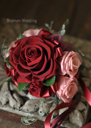 バラのリストブーケ